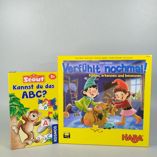 Kosmos, HABA Lernspiele-Bundle: ABC Buchstaben & Formen-Fühlspiel