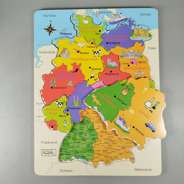 EverEarth Bundle Holzpuzzle & Stoffwürfel Lernspielzeug