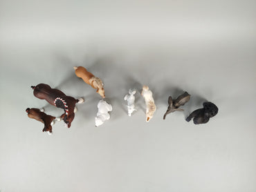 Schleich Tierfiguren Set von 10 – Pferde, Elefant, Gorilla