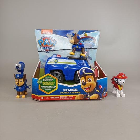 Paw Patrol Chase Patrol Cruiser Set – mit Chase & Marshall Figuren, gut