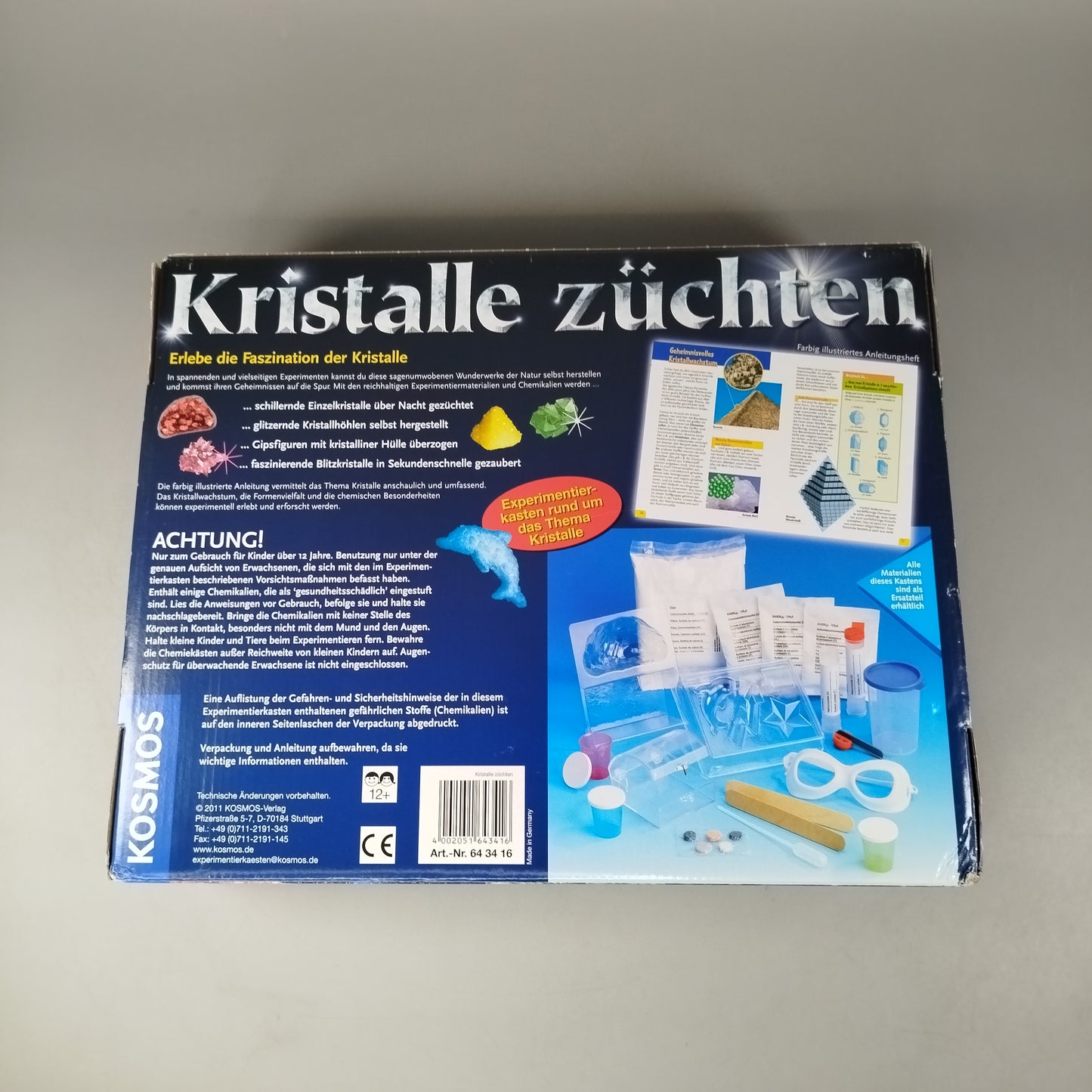 Kosmos Kristalle züchten Experimentierset, neu, ab 10 11 12 Jahre | ✅ geprüft