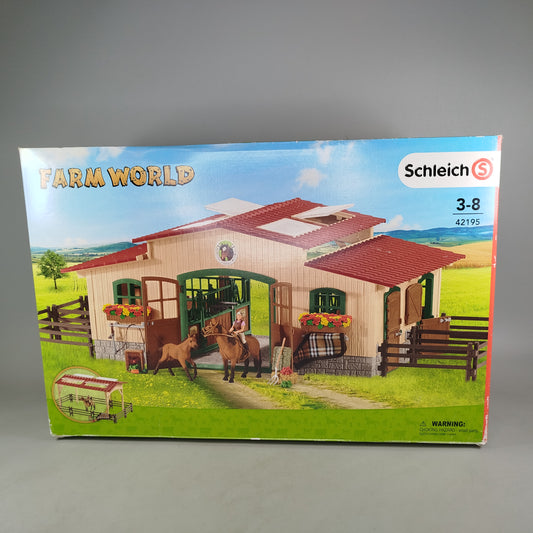 Schleich FARM WORLD Pferdestall 42195, gebraucht, ab 3 4 5 Jahre | ✅ geprüft