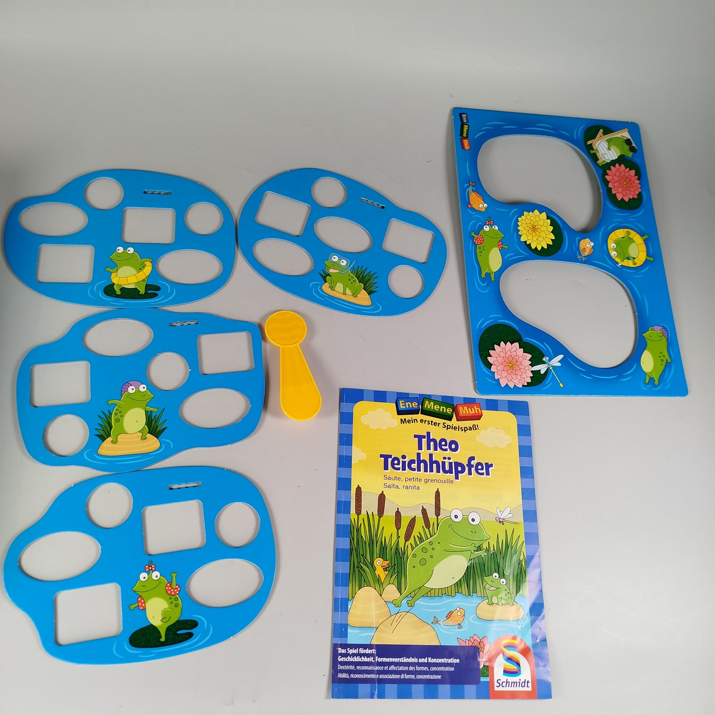 Schmidt Spiele, Tchibo Spieleset: Theo Teichhüpfer und Holz-Angelspiel
