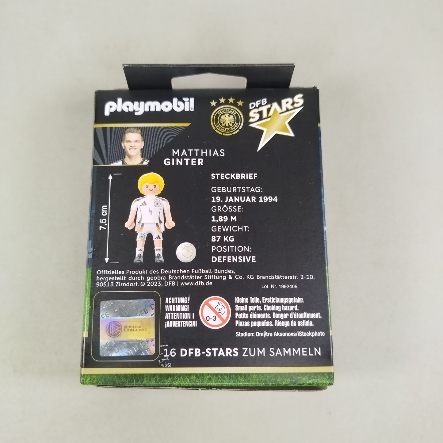 Playmobil DFB Stars Figur Matthias Ginter 🙂⚽, neu, ab 6 7 8 Jahre | ✅ geprüft