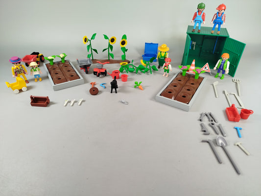 PLAYMOBIL Bundle Garten & Baustelle 3001 Bagger & Zubehör