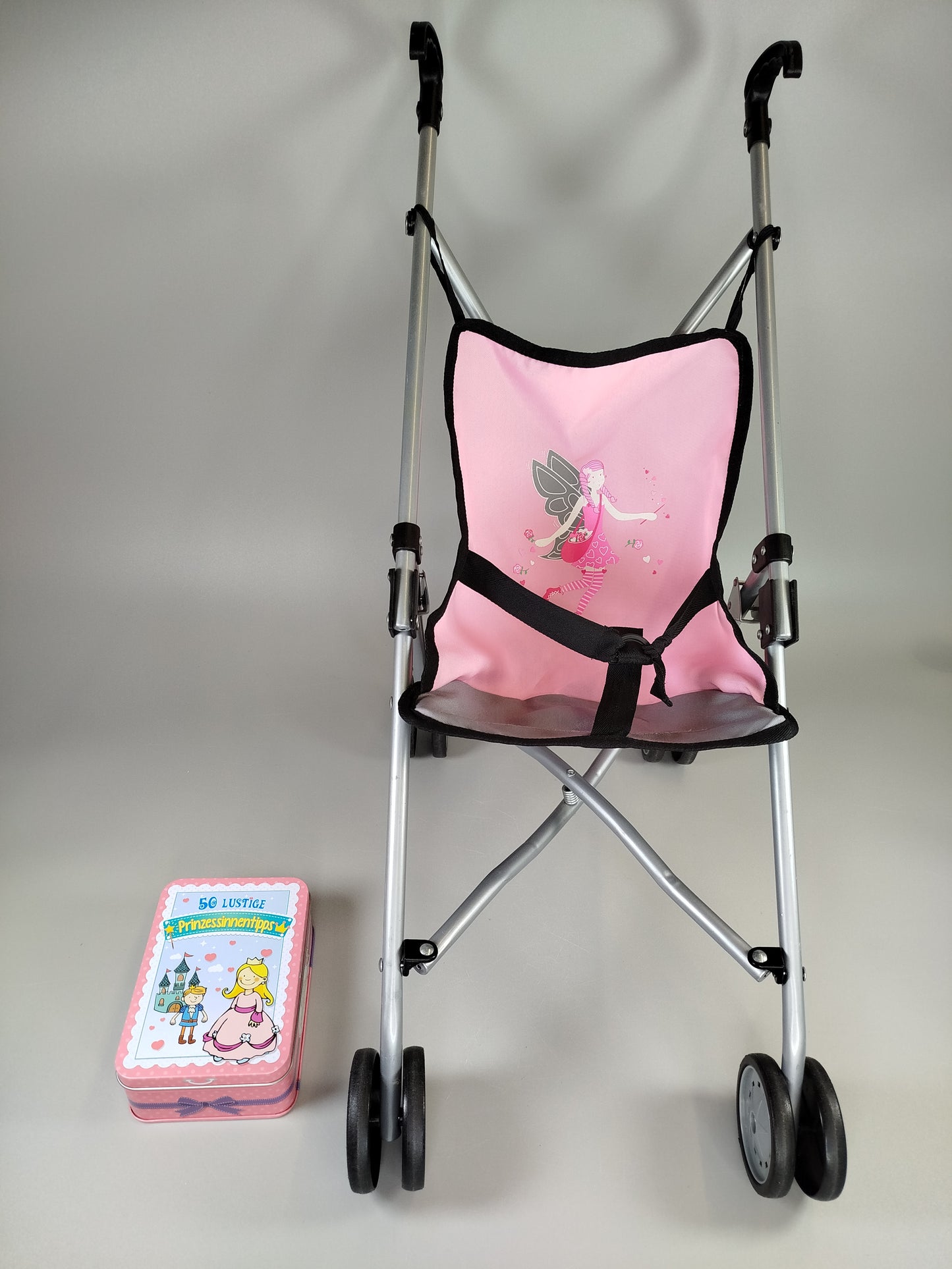 Puppenbuggy & Spielkarten-Set „Prinzessin“