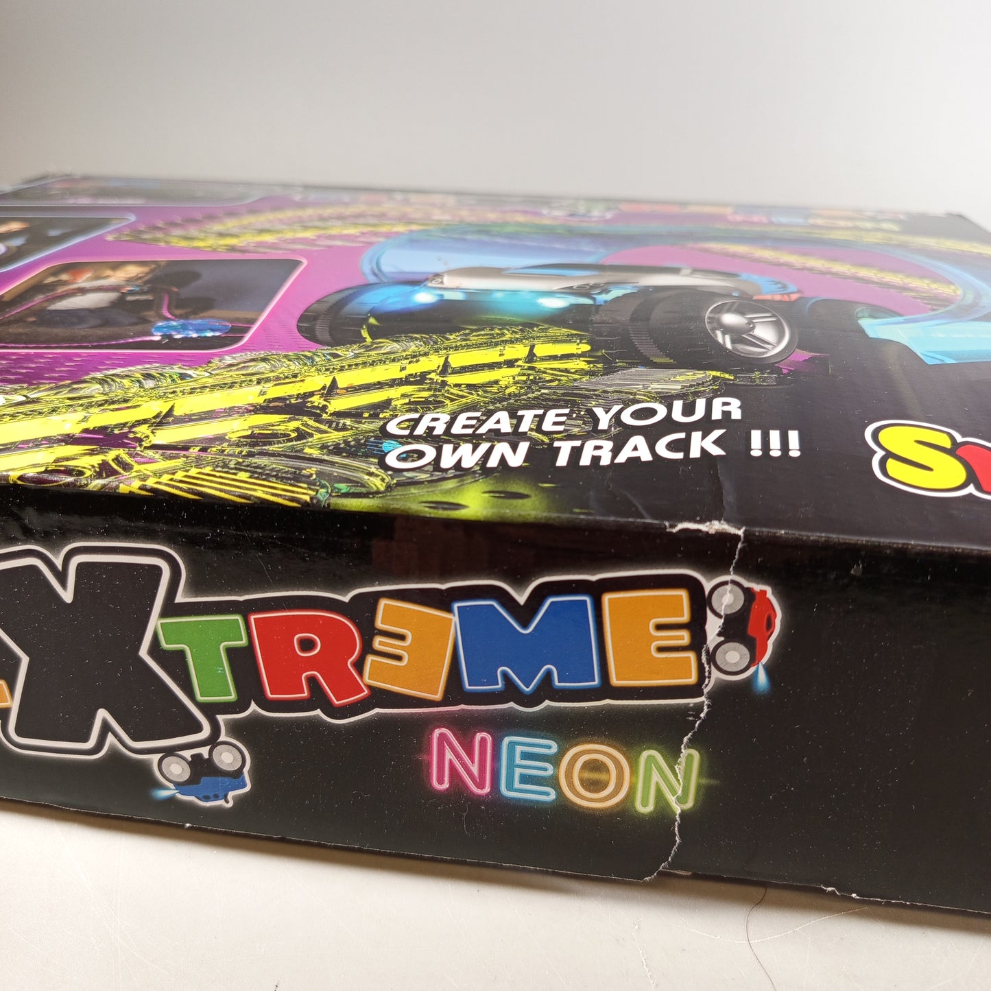Smoby FleXtreme Neon Rennbahn 🚗💥, gebraucht, ab 3 4 5 Jahre | ✅ geprüft