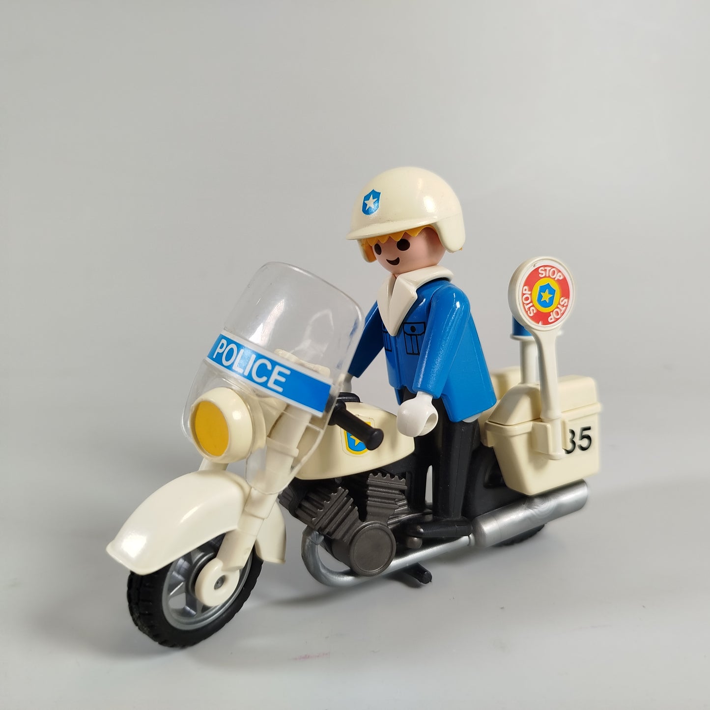 Playmobil Düsenjet & Polizeimotorrad Set