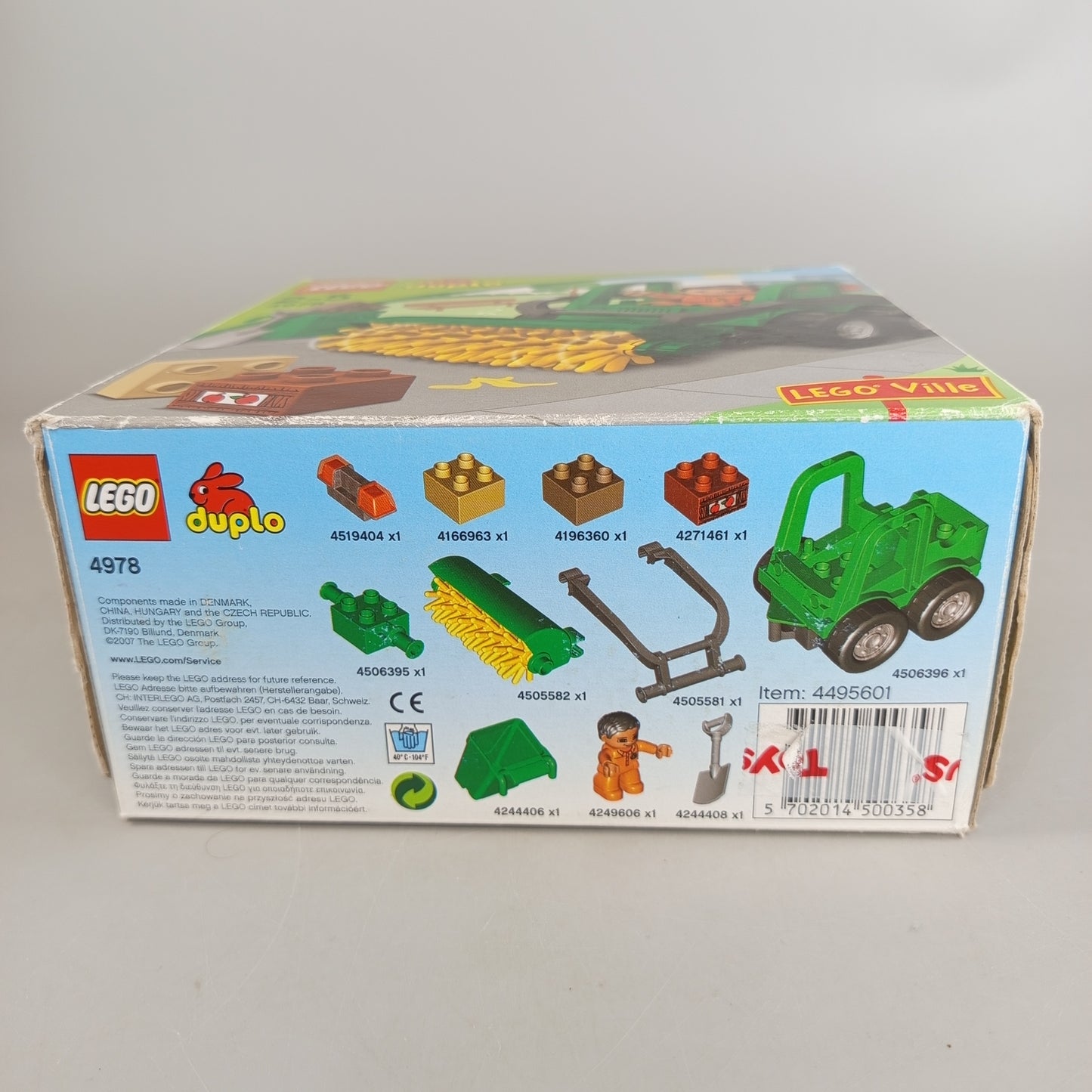 LEGO DUPLO 4978 Straßenkehrmaschine – LEGO Ville Set, OVP, neu