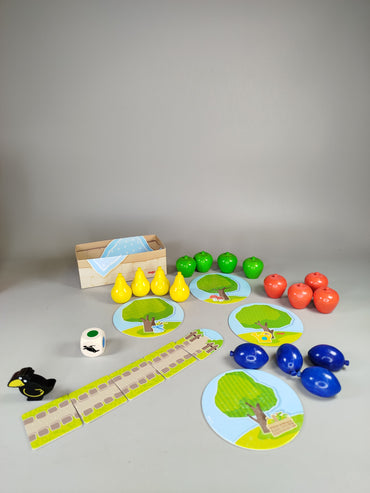 Haba Erster Obstgarten & Stapelblöcke, Brettspiel-Set, OVP