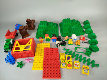 LEGO DUPLO Konvolut ca. 2 kg – Zoo & Bauernhof mit Tieren & Zubehör