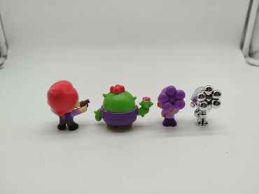 Brawl Stars Sammelfiguren Set von 4 – sehr guter Zustand, ohne OVP