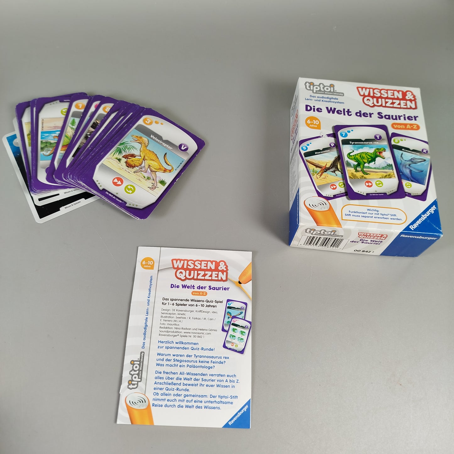 Ravensburger Tiptoi Dinosaurier Quiz, Lernspiel, gut erhalten