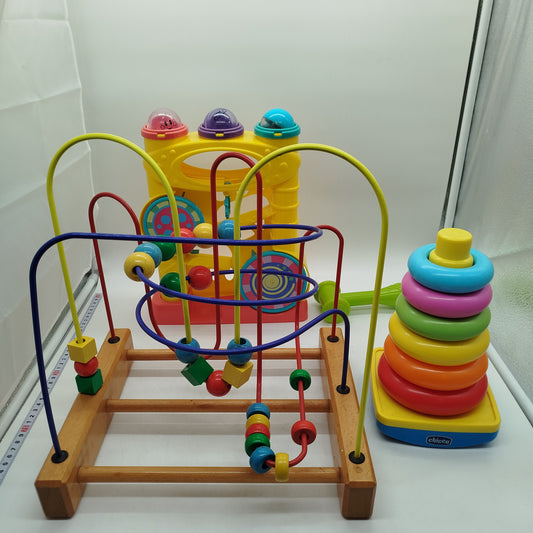 Chicco Bundle Motorik Set von 3 Kugelbahn & Ringe