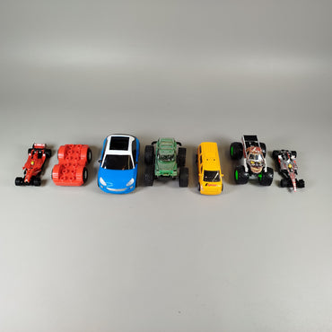 Fahrzeug Spielset – Set von 7 Fahrzeugen, kompatibel mit LEGO