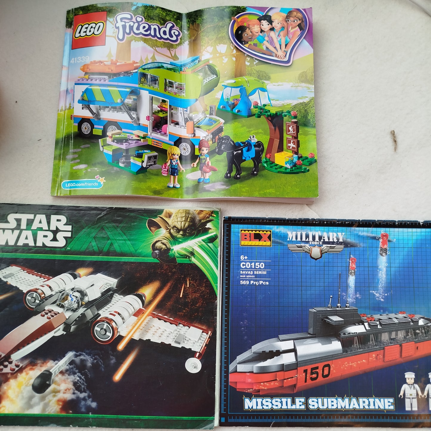 LEGO 4Kg - Konvolut - gemischte Bauanleitungen