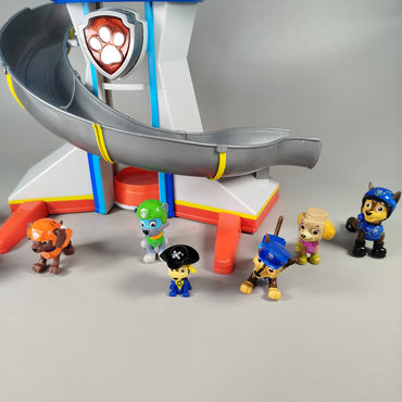 PAW Patrol Figuren Set – Turm & 7 Charaktere, ohne OVP