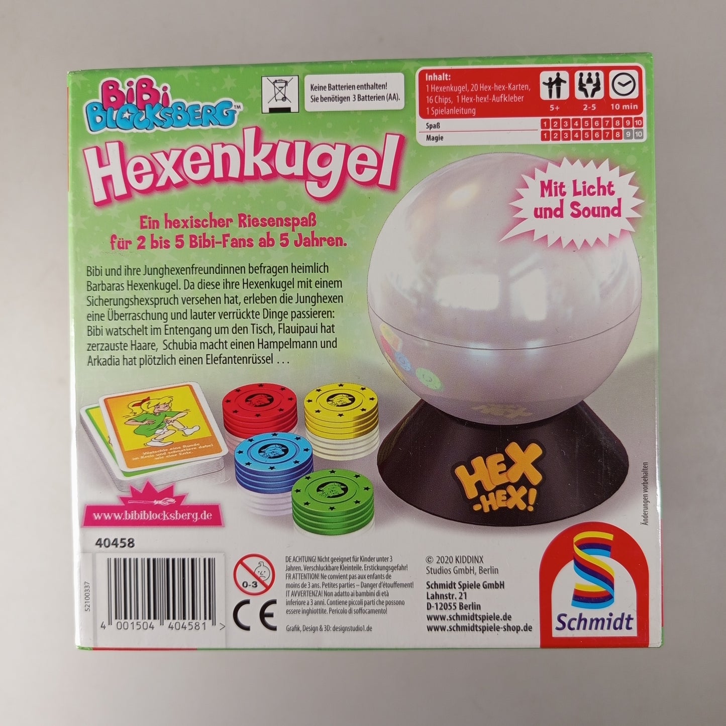 Schmidt Bibi Blocksberg Hexenkugel Elektronisches Spiel