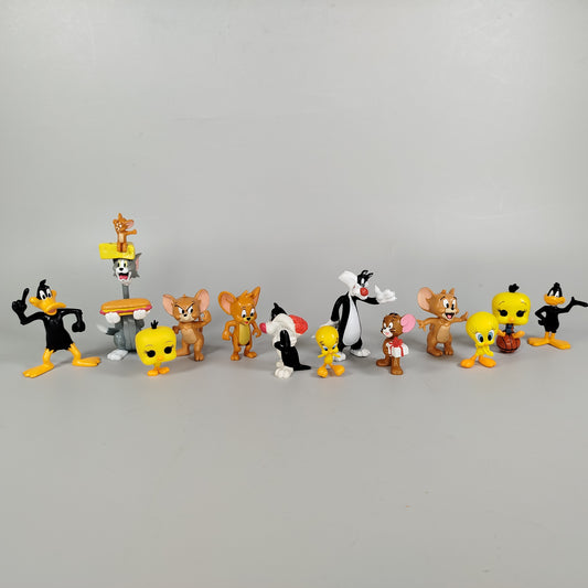 Diverse Cartoon-Figuren-Set (12 Stück) – Looney Tunes und Tom & Jerry