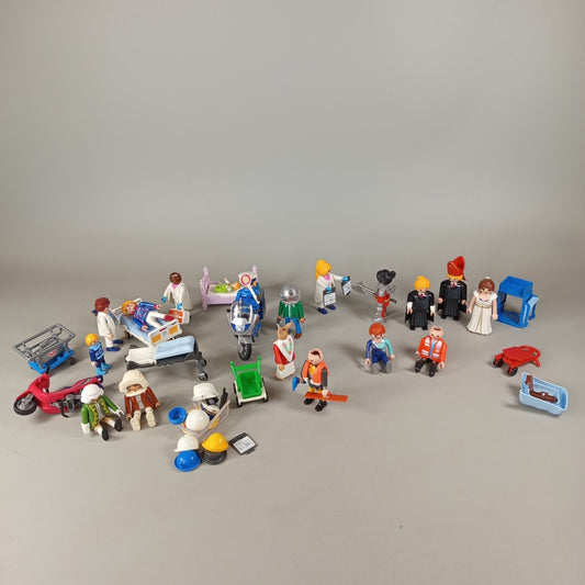 Playmobil Bundle Polizei & Krankenhaus & Mittelalter Figuren