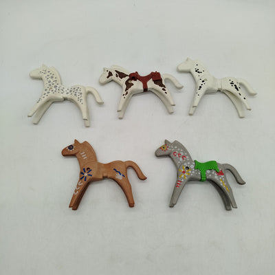 Playmobil Bundle Appaloosa & Indianer 5x Pferde Figuren