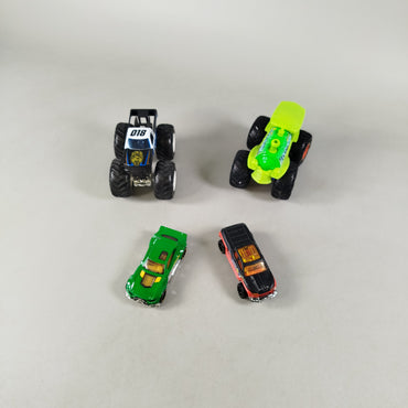 Hot Wheels Bundle Monster Trucks & Autos Set von 4