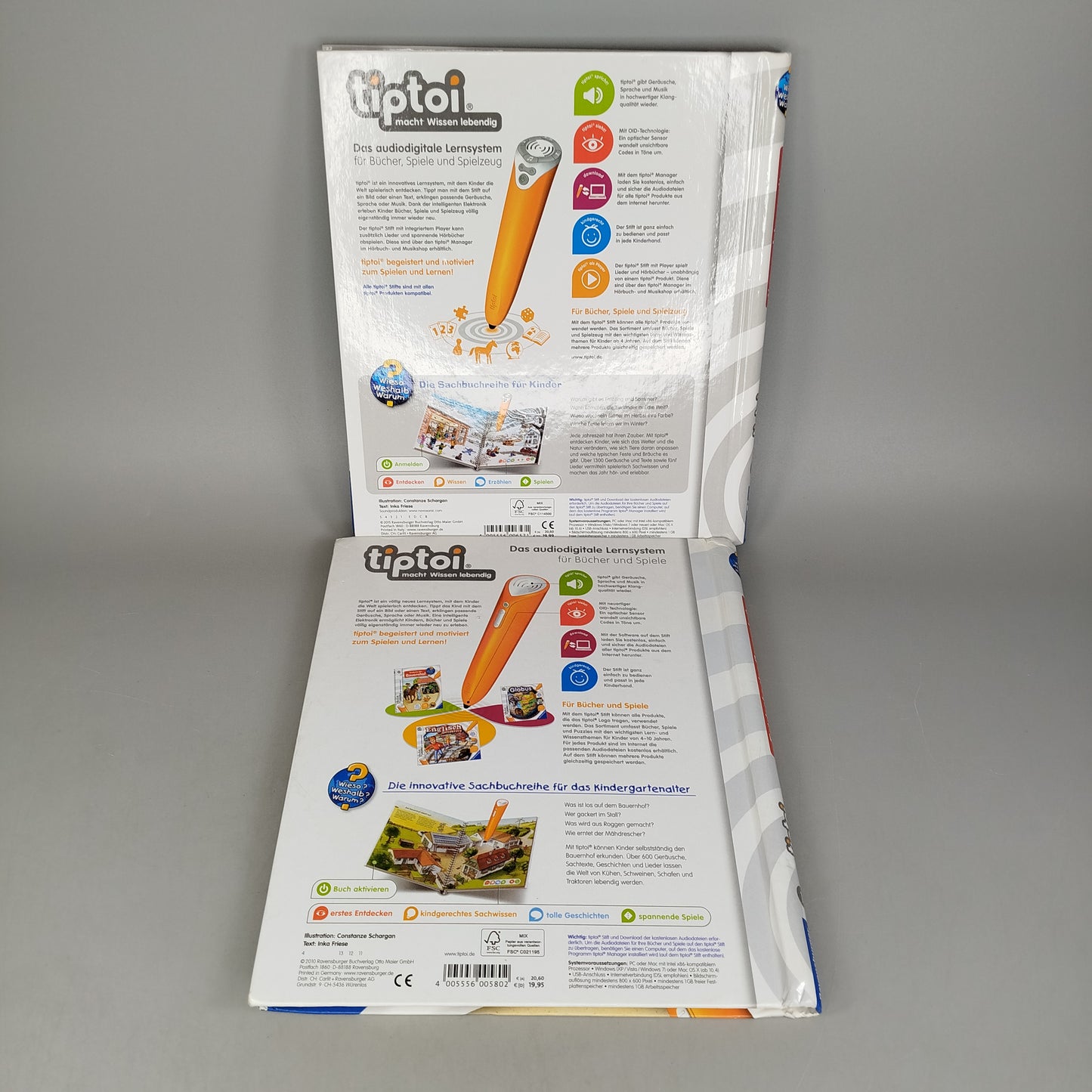 Bundle Ravensburger 2x TipToi Bücher Set, gebraucht, ab 3 Jahre