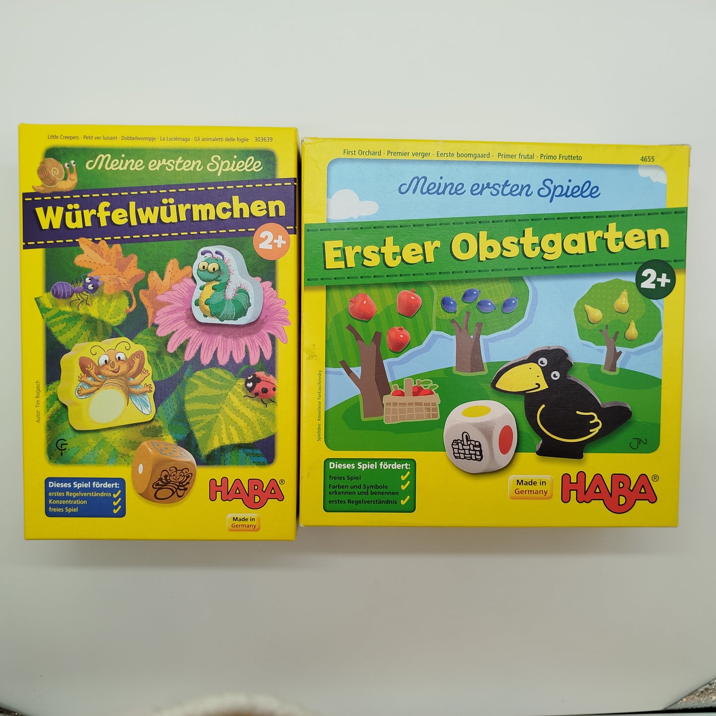 HABA Brettspiel - Erster Obstgarten & Würfelwürmchen