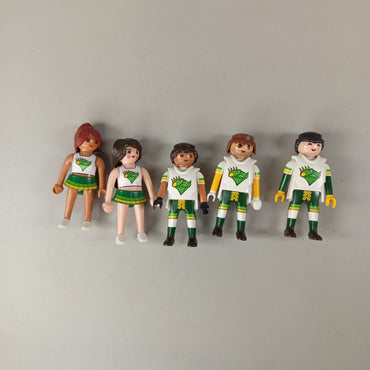 Playmobil Figuren-Set American Football & Cheerleader – Set von 5 Spielfiguren