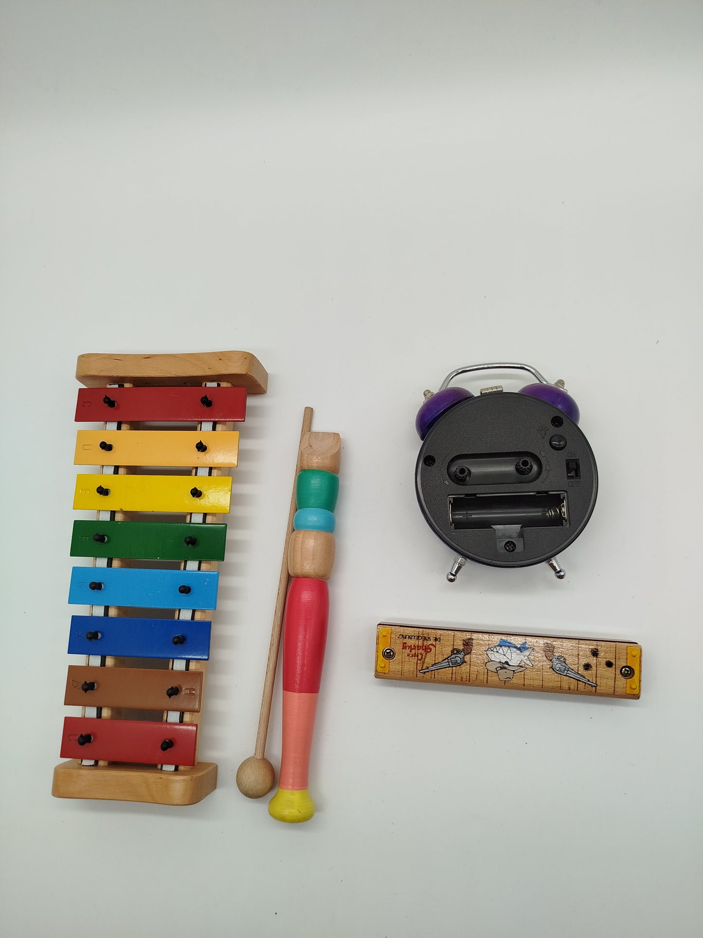 Musikinstrumente Set - Xylophon, Flöte, Mundharmonika