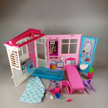 Barbie Puppenhaus-Spielset 👗💖, gebraucht, ab 3 4 5 Jahre | ✅ geprüft