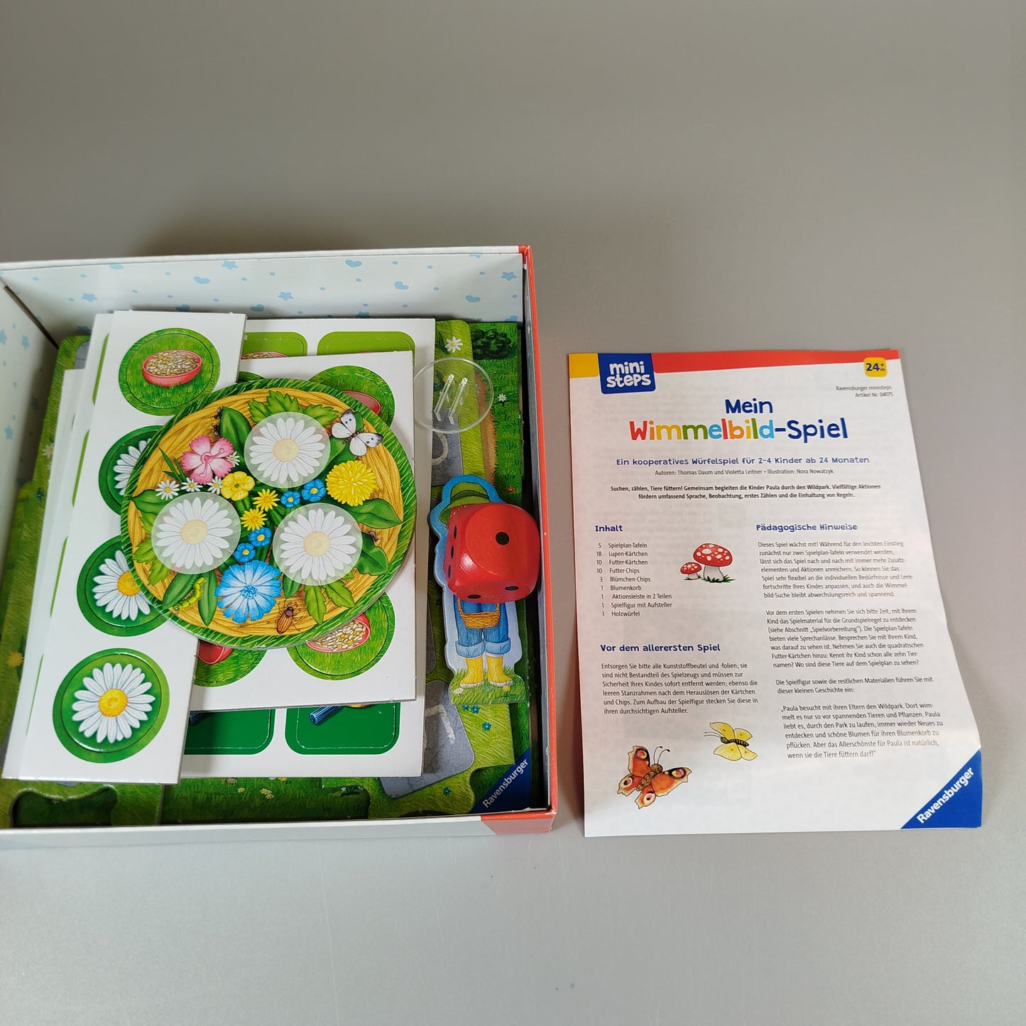 Spieleset mit 2 Spielen und Bausteinen
