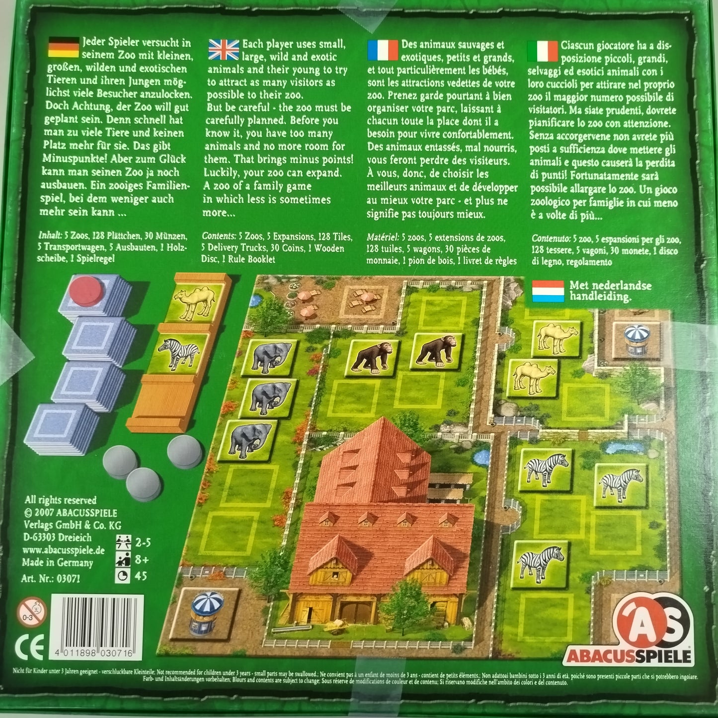 Abacusspiele Zooloretto 03071 Brettspiel, ab 6 7 8 Jahre | ✅ geprüft