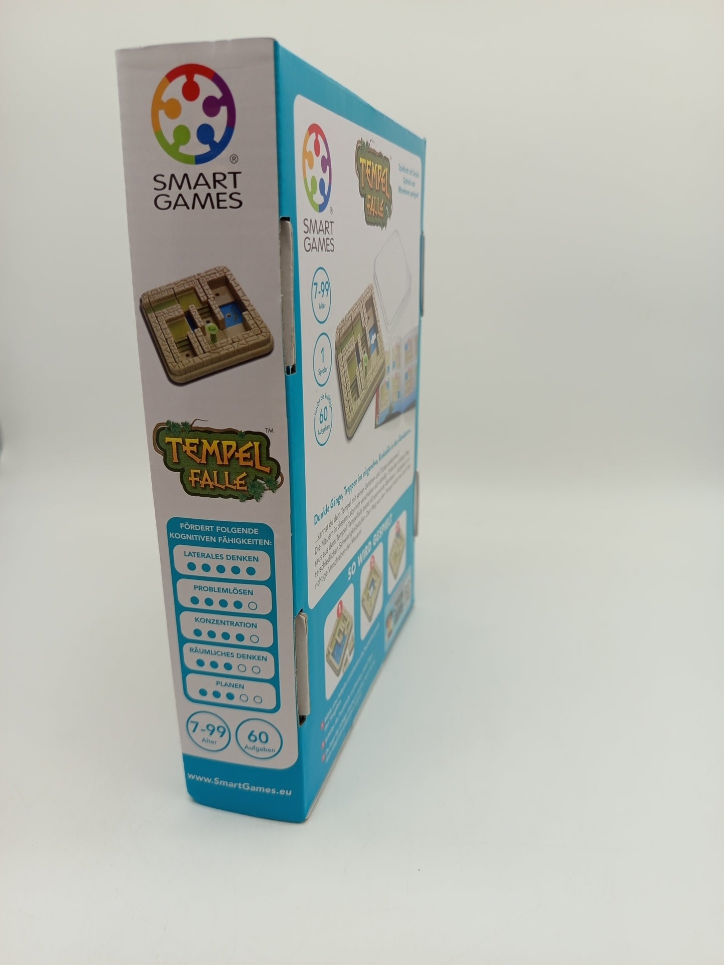 SmartGames Brettspiel Tempel Falle – Logikspiel mit 60 Herausforderungen, neu