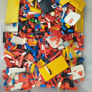 Vintage Bausteine Konvolut ca. 2,5 kg – Pebe Lego Plaspi, gemischt