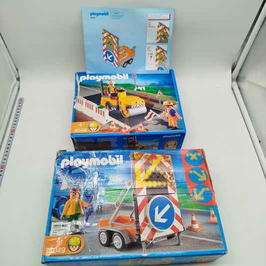 Playmobil Bundle Baustelle 4048 4049 Set von 2 Bauset