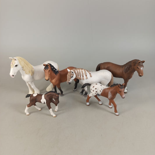Schleich Bundle Pferde Set von 6 Pferde, gebraucht, ab 3 4 5 Jahre | ✅ geprüft