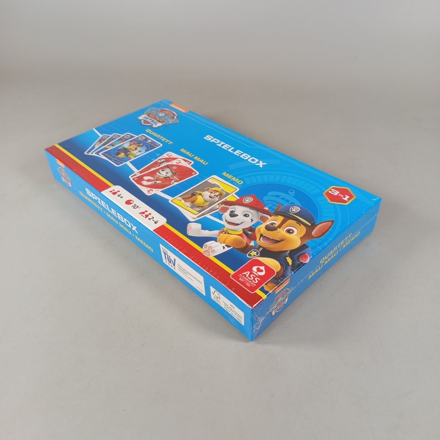 ASS Altenburger Bundle PAW Patrol Kartenspiele Quartett Mau Mau Memo Neu