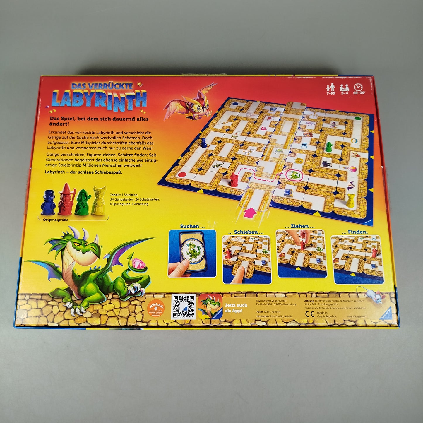 Ravensburger Das verrückte Labyrinth Brettspiel, wie neu, ab 6 Jahre