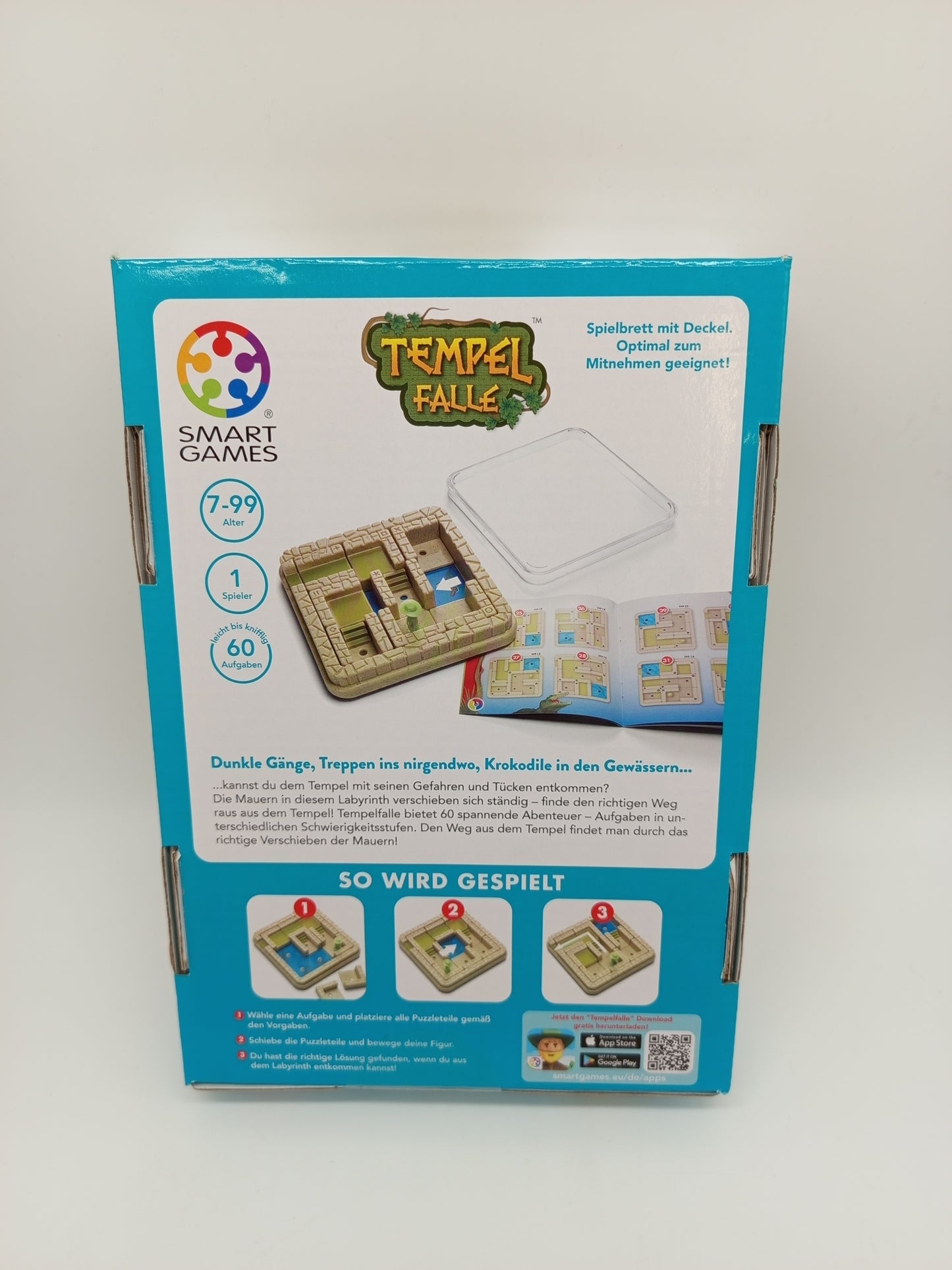 Smart Games Logikspiel – Tempel Falle, 60 Herausforderungen, neu, OVP