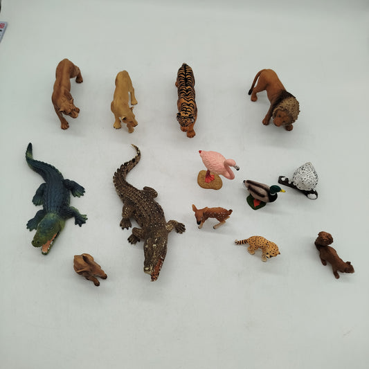 Schleich Bundle Set von 13 Tierfiguren, gebraucht, ab 3 4 5 Jahre | ✅ geprüft
