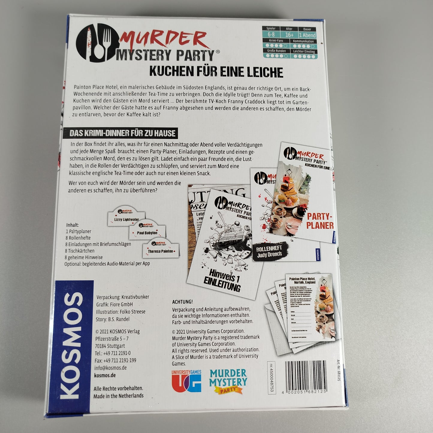 Kosmos Murder Mystery Party - Kuchen für eine Leiche