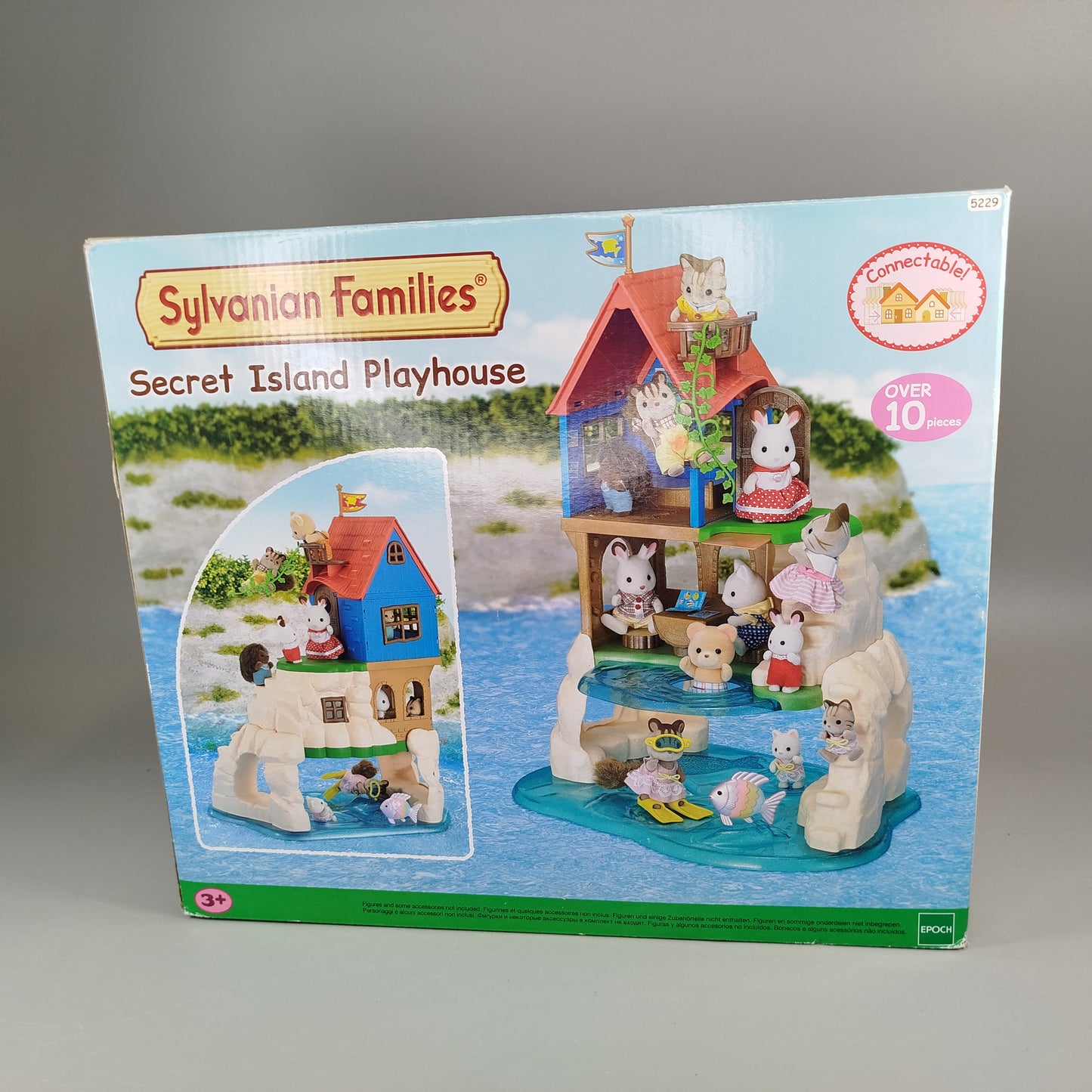 Sylvanian Families Set - Inselhaus 5229, Leuchtturm 5267, Kreuzer 5206