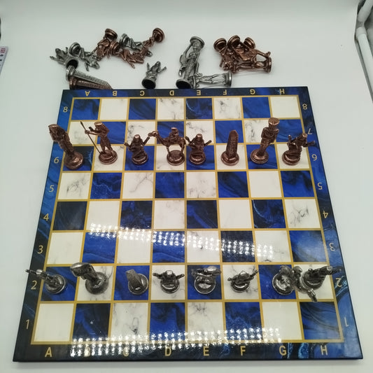 Ägypten Schachspiel Brettspiel Marmoroptik