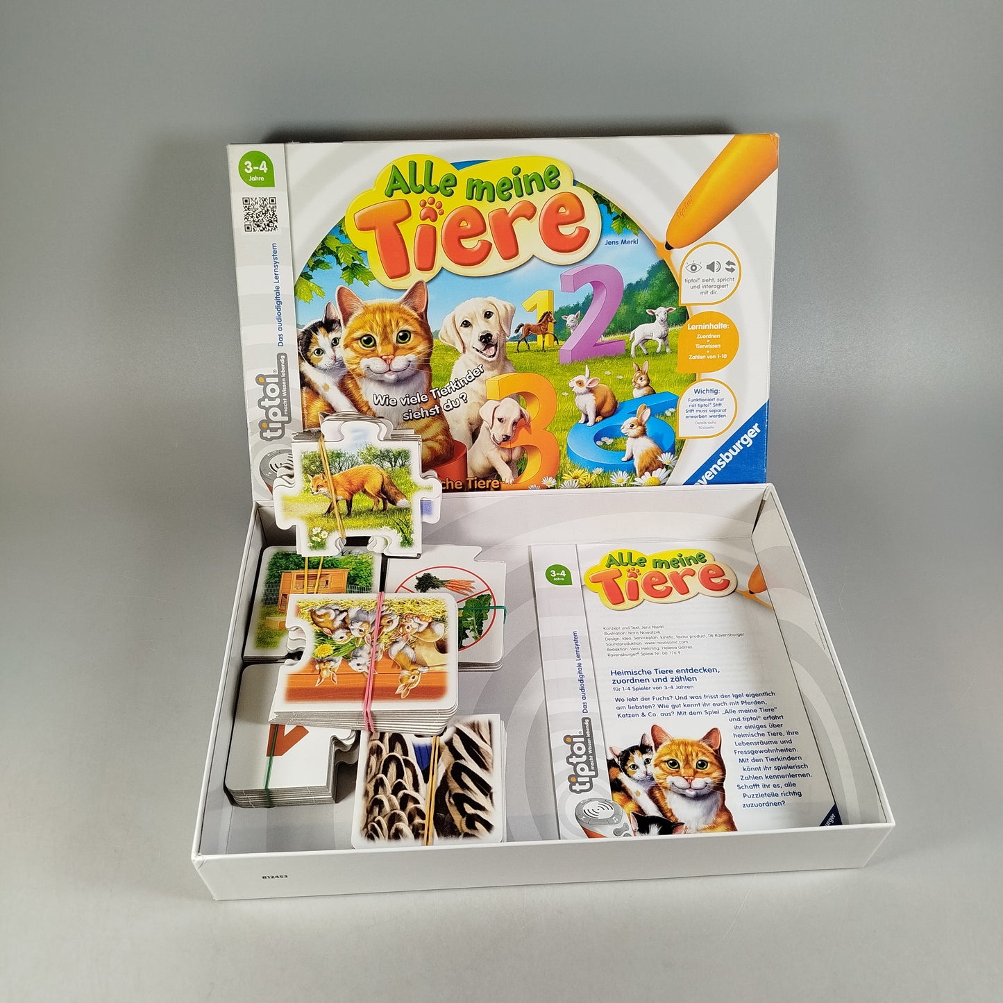 Ravensburger tiptoi Lernspiel Alle meine Tiere, Neuwertig