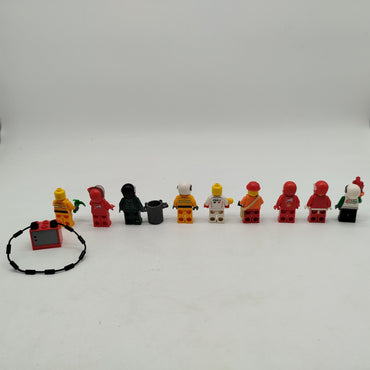 LEGO Minifiguren Set mit 9 Rennfahrer & Zubehör
