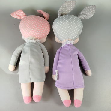 Miniroom Stoffpuppen-Set, 2 Stück – Hasenohren, sehr guter Zustand