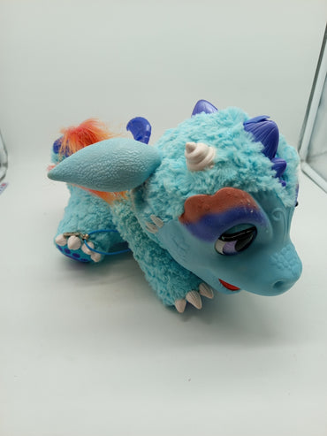 Interaktiver Plüschdrache – reagiert auf Berührung, Spielzeug, gebraucht