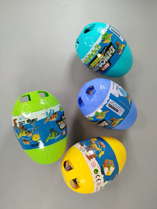 Dinosaurier Bauset – Set von 4 Eiern zum Zusammenbauen, OVP, neu