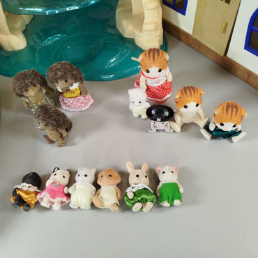 Sylvanian Families Set - Inselhaus 5229, Leuchtturm 5267, Kreuzer 5206